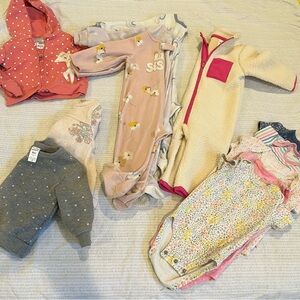 Baby Girl 6months Lot/bundle- mostly Carter's